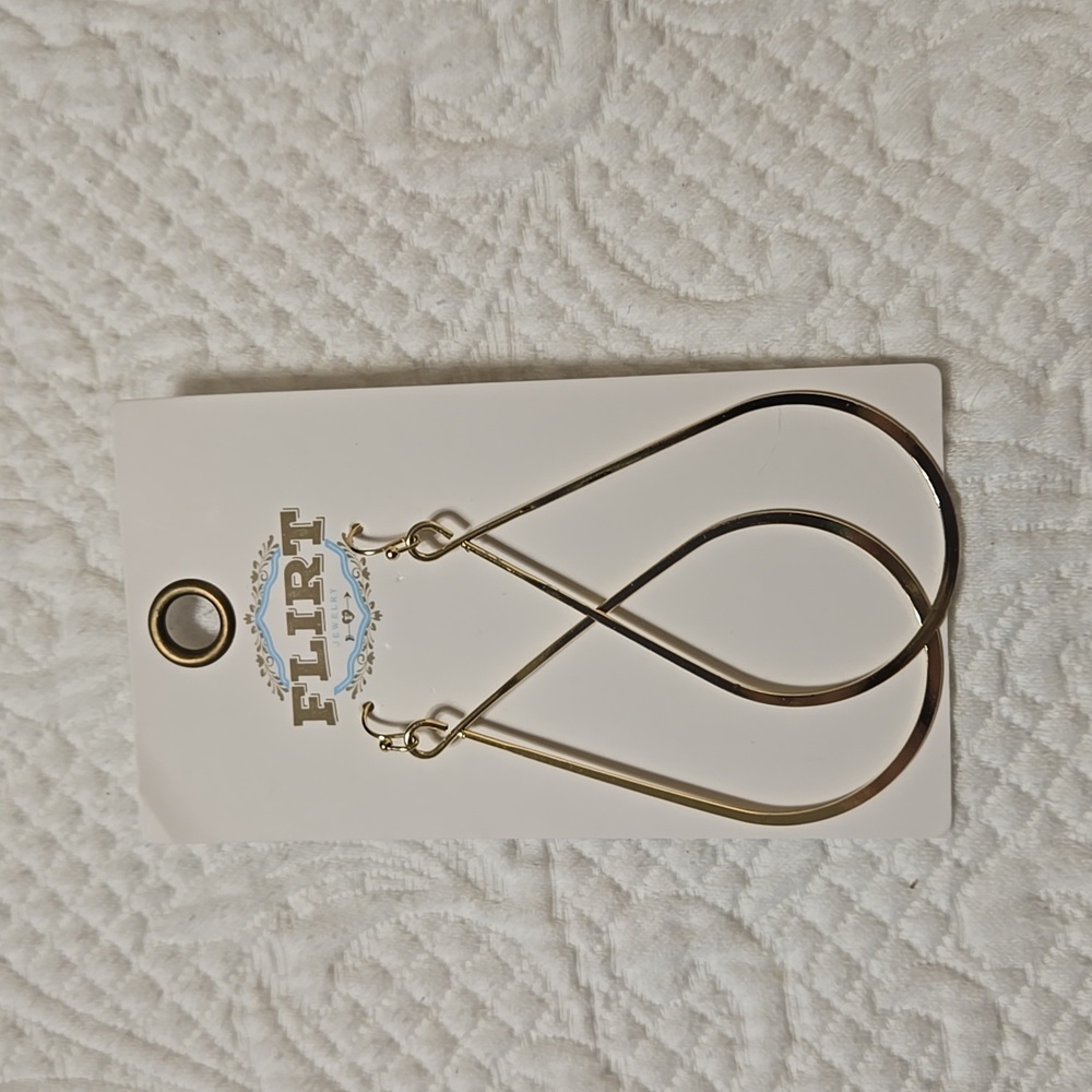 Gold Tear Drop Earrings